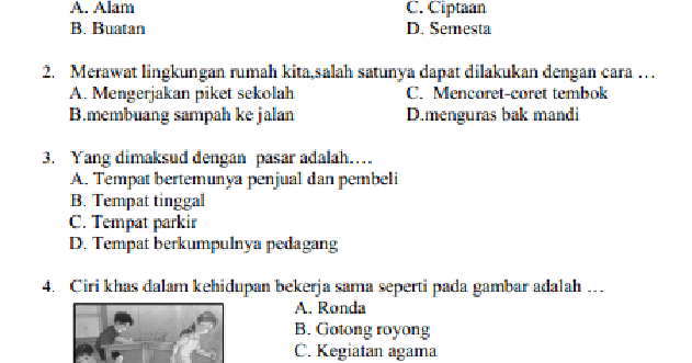 ➤ Download soal un bahasa inggris smp beserta kunci jawabannya doc images