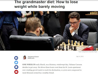 Chess Grandmasters Can Burn 6,000 Calories 