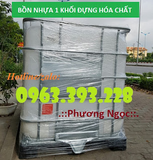 Bồn nhựa 1 khối đựng dầu, tank nhựa IBC 1000L 90ba203853f9b1a7e8e8