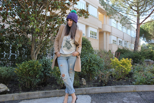 DIY como hacer gorro de lana con pompon