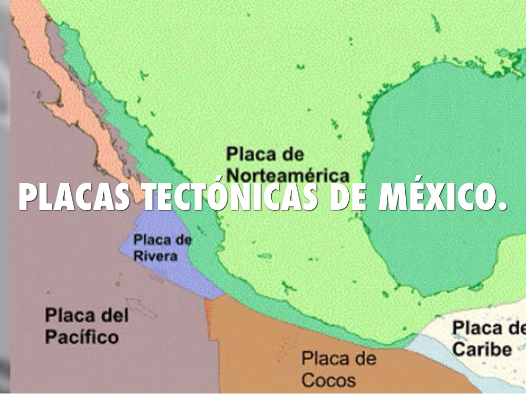 Sismicidad y vulcanismo en México Placas