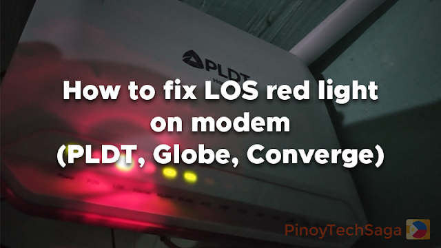 en anden Tremble Såvel How to fix LOS red light on modem (PLDT, Globe, Converge) | PinoyTechSaga