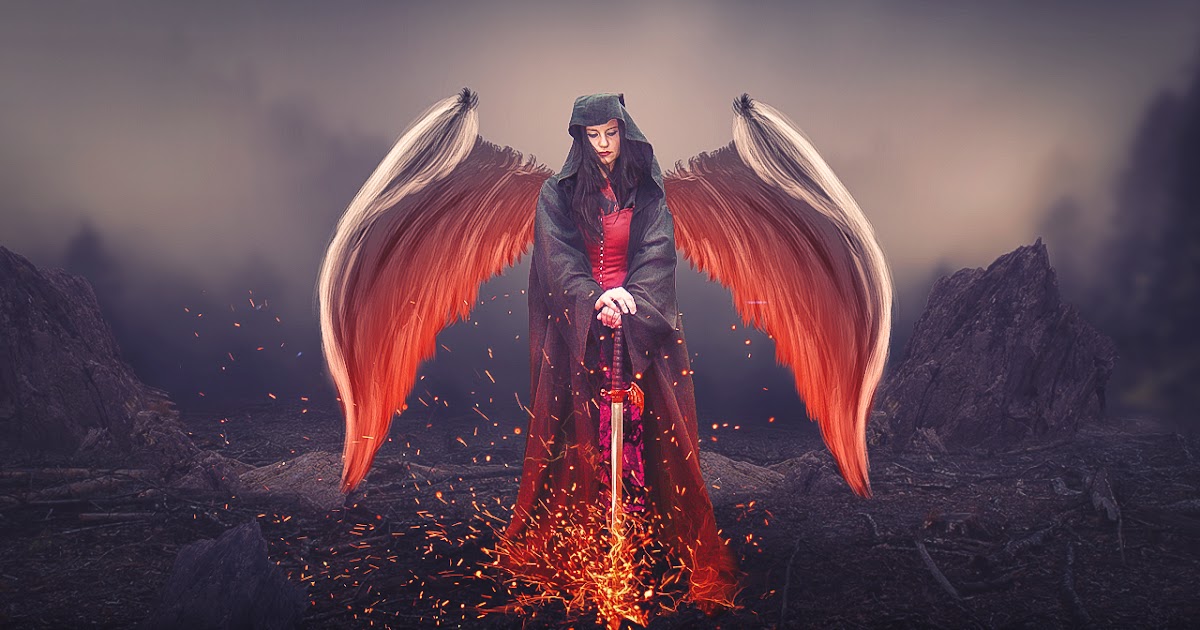 photoshop angle sword manipulation fun layer