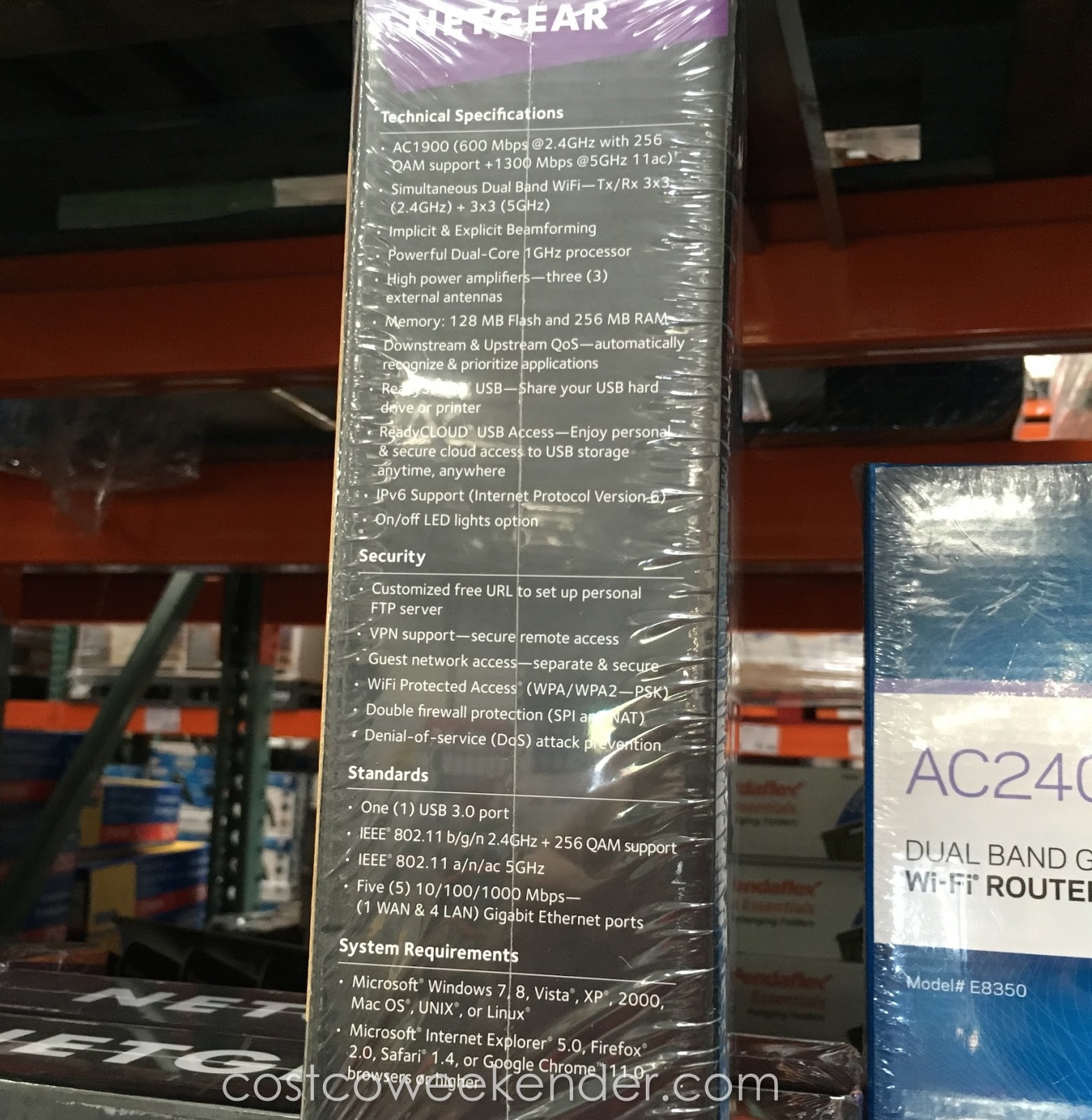 Netgear Nighthawk AC1900 Smart WiFi Router (model R6900) Costco Weekender