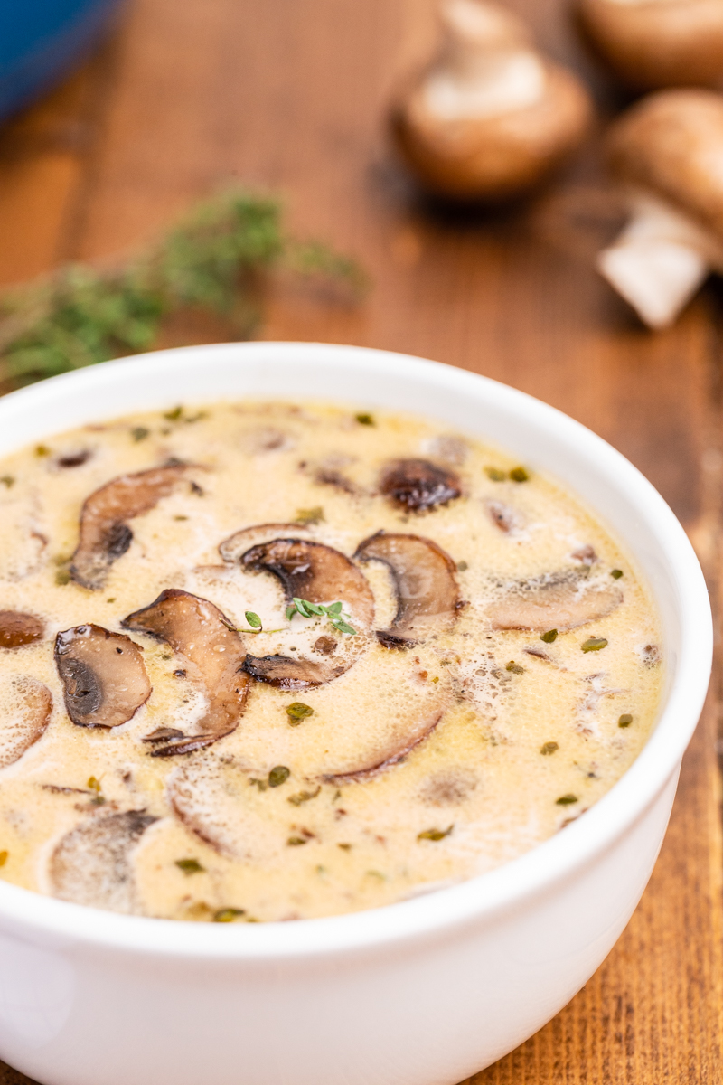 Keto Cream of Mushroom Soup | Bobbi's Kozy Kitchen