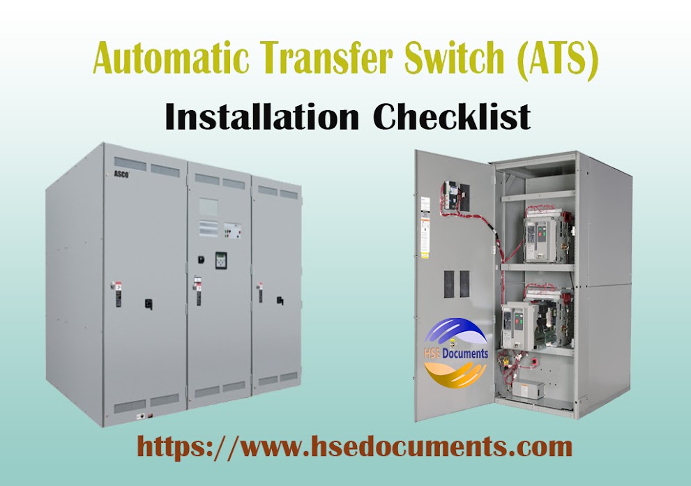  Automatic Transfer Switch (ATS) Installation Checklist  