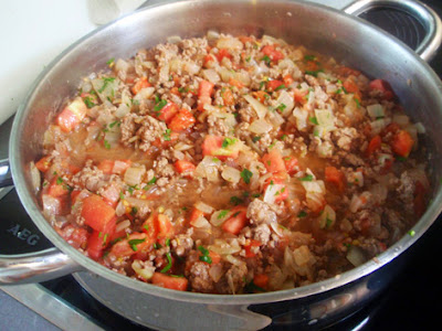 Relleno de carne para musaka