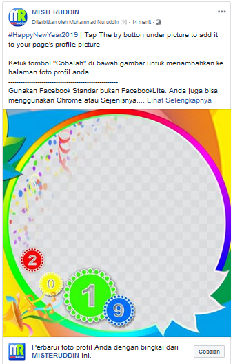 Cara Menambahkan binghkai di facebook