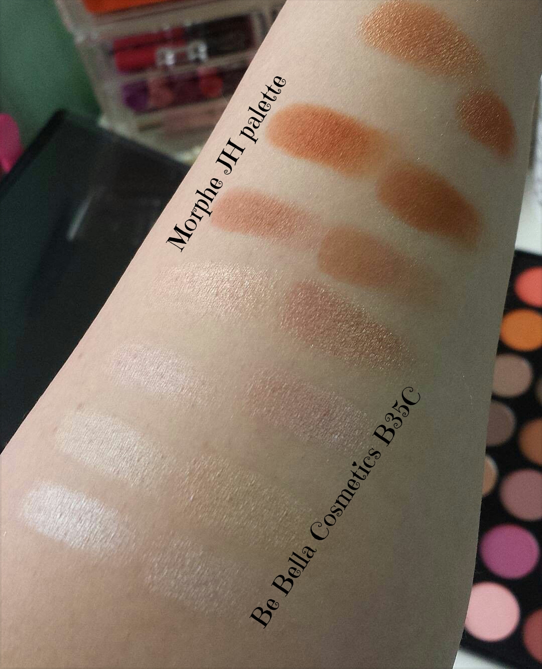 Be Bella Cosmetics B35C dupe for Morphe Jaclyn Hill palette?