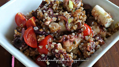 insalata di farro e polpo