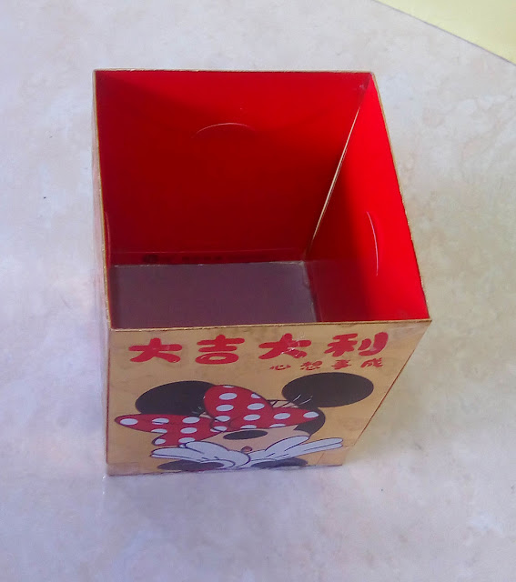 Tempat Permen dari Kertas Angpao Motif Mickey Mouse