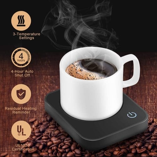 Review VOBAGA Electric Coffee Mug Warmer for Desk