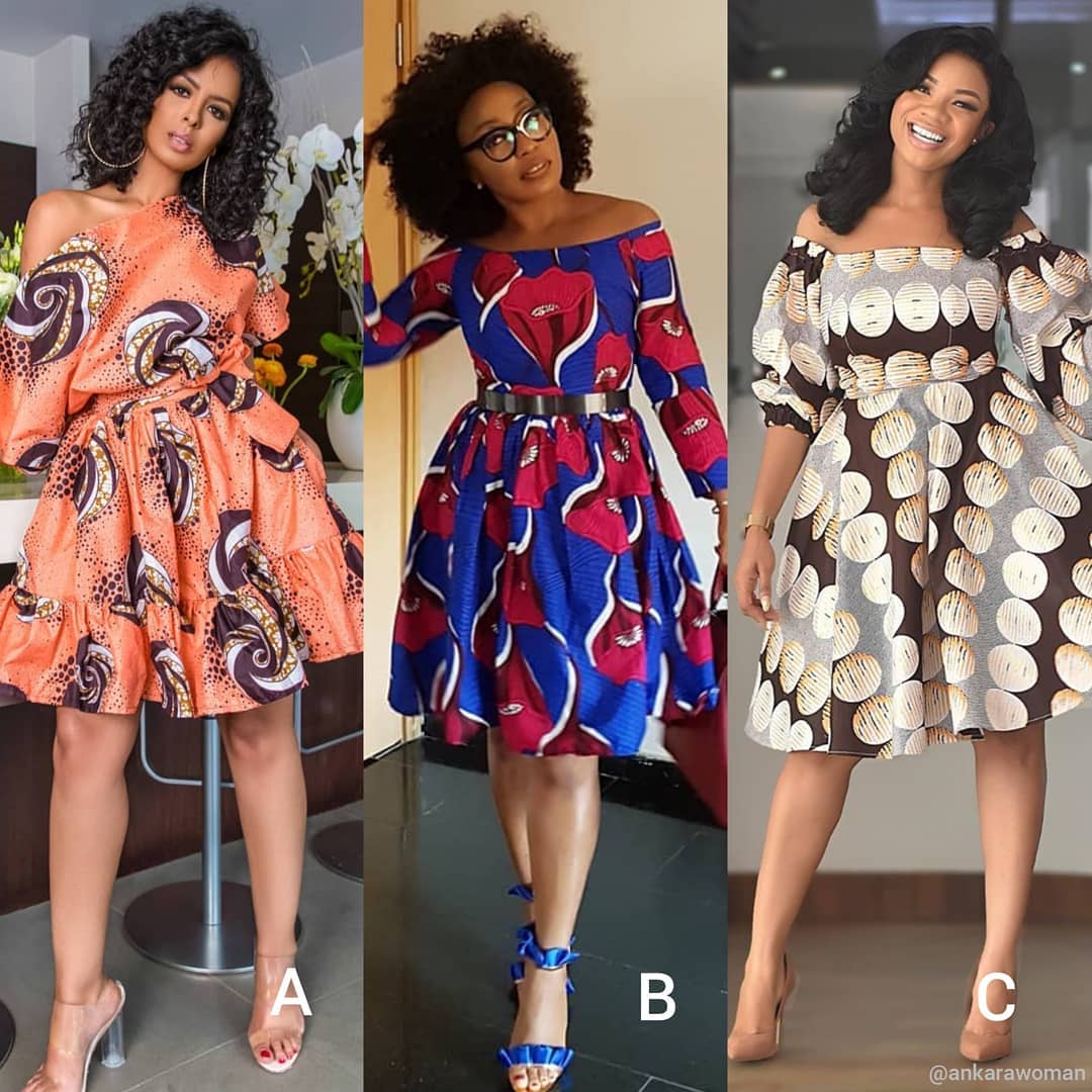 Pictures of Beautiful Ankara Short Gowns Styles 2019: for Lovely Friends