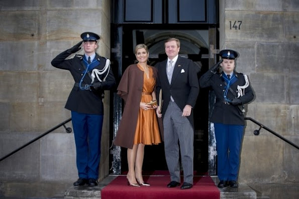 King Willem-Alexander of The Netherlands, Queen Maxima of The Netherlands and Princess Beatrix attended the New Years reception with members of the Corps Diplomatique