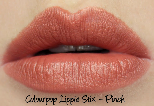 ColourPop Lippie Stix - Pinch Swatches & Review