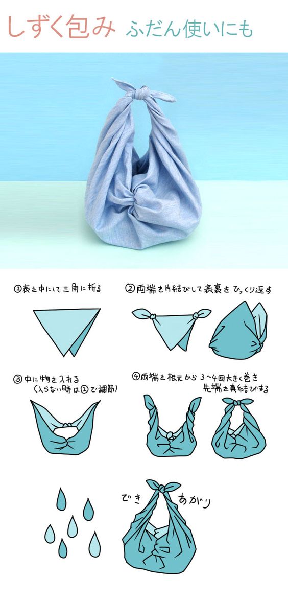 PUNTXET New Furoshiki Bag #furoshiki #handmade #DIY #tutorial #tip #japan
