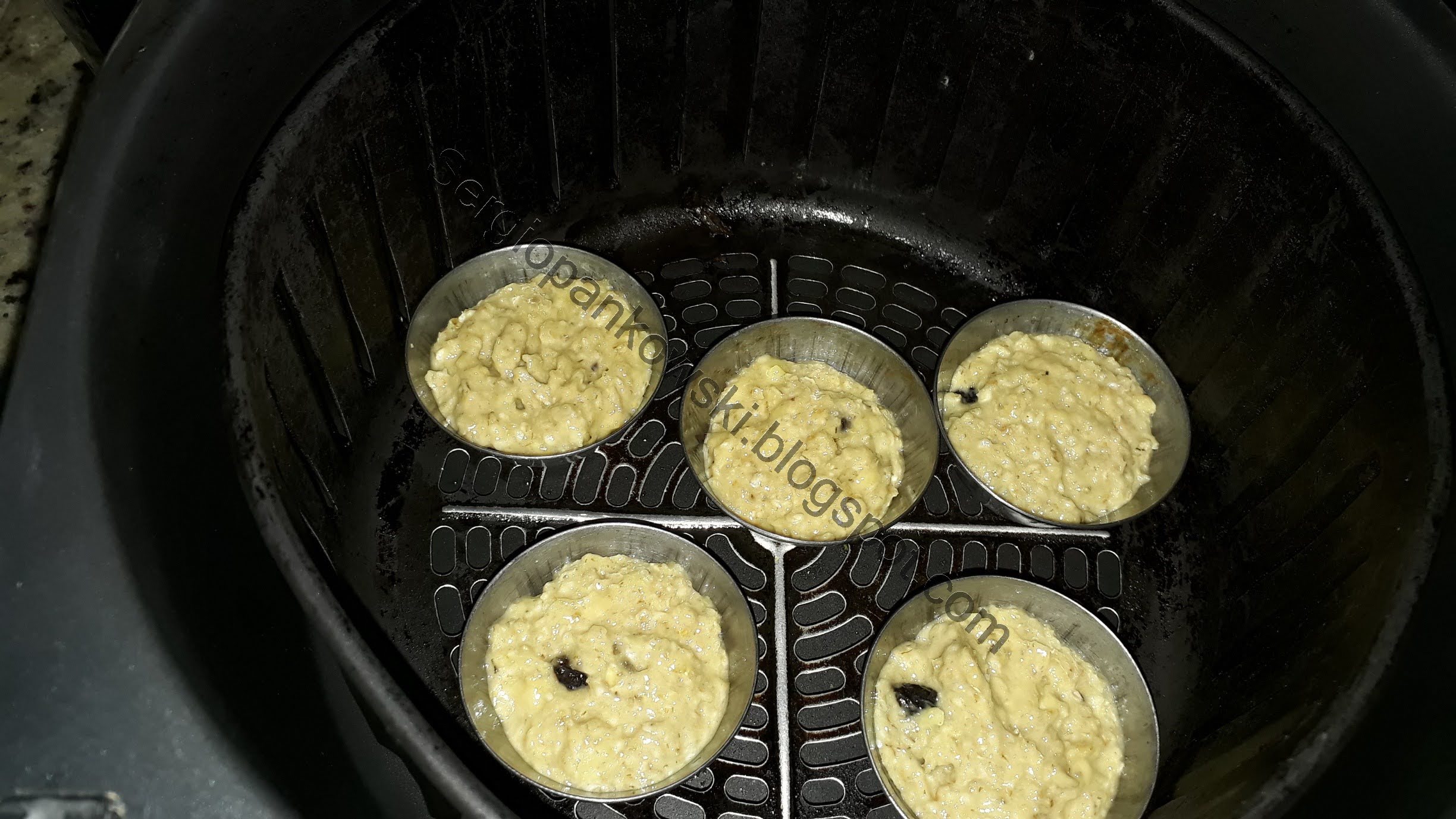 Sergio Pankowski Gastronomia Muffin de banana com aveia na Airfryer