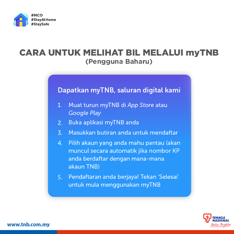 Cara Semak Bil Tnb Secara Online