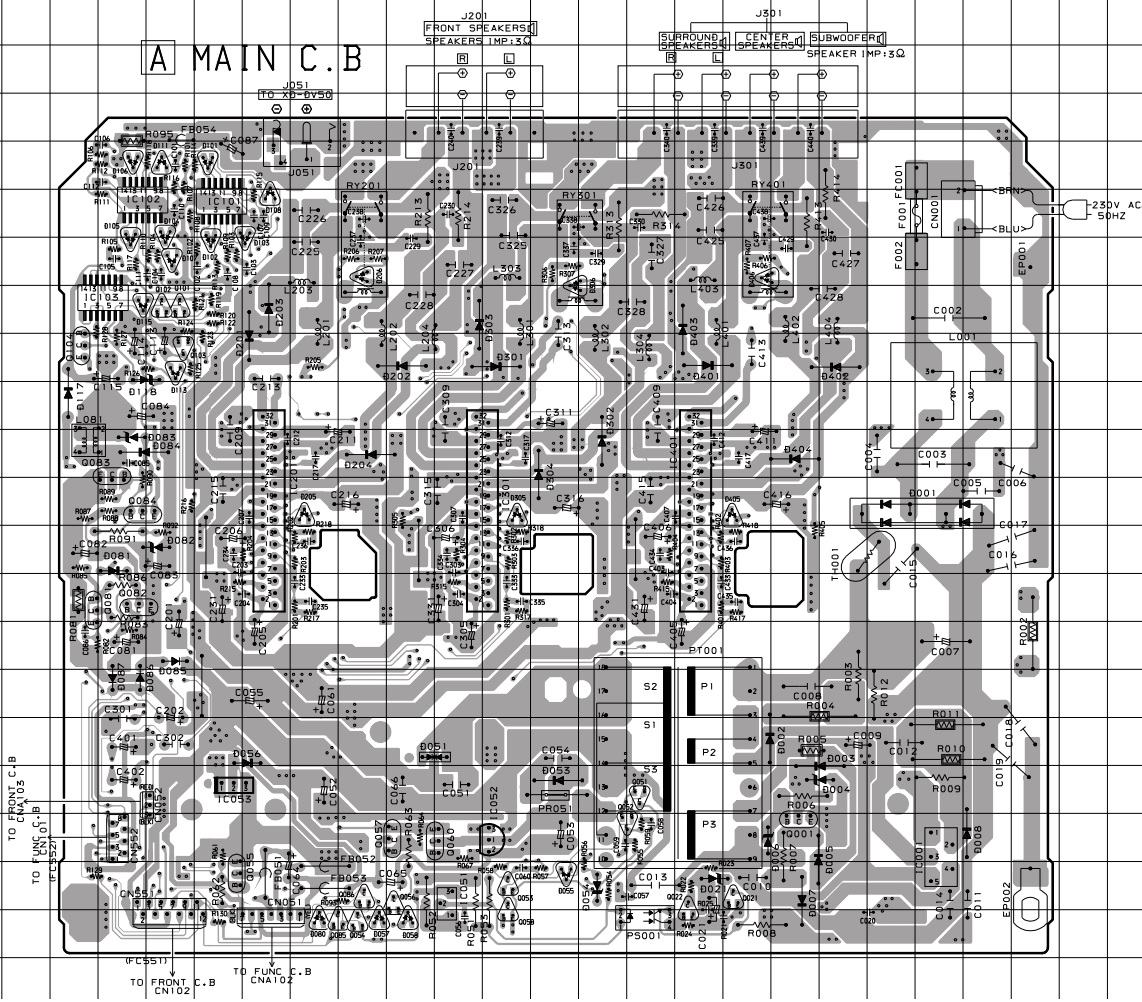 Schematic Diagrams: Aiwa HT DV50 HTS – DVD system – Power Amplifier and ...
