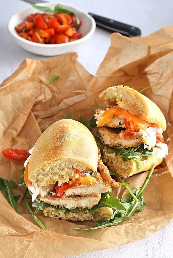 Hungry Couple Breaded Veal Cutlet Sandwich