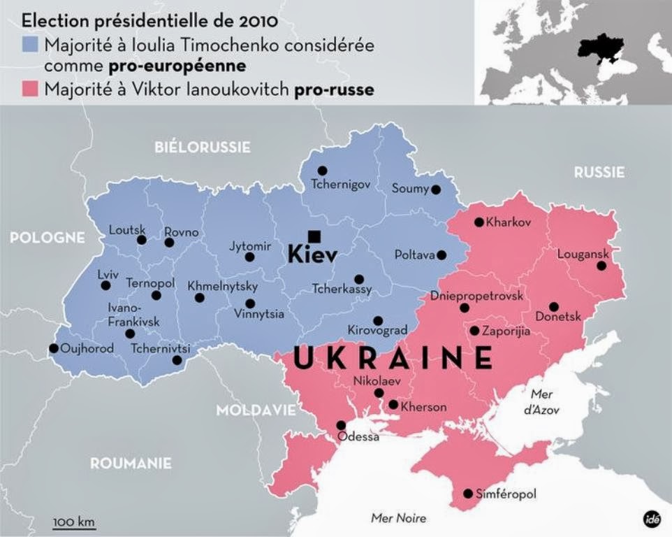 Vigilant pour l'avenir de la Pointe: La crise ukrainienne résumée en 5 cartes
