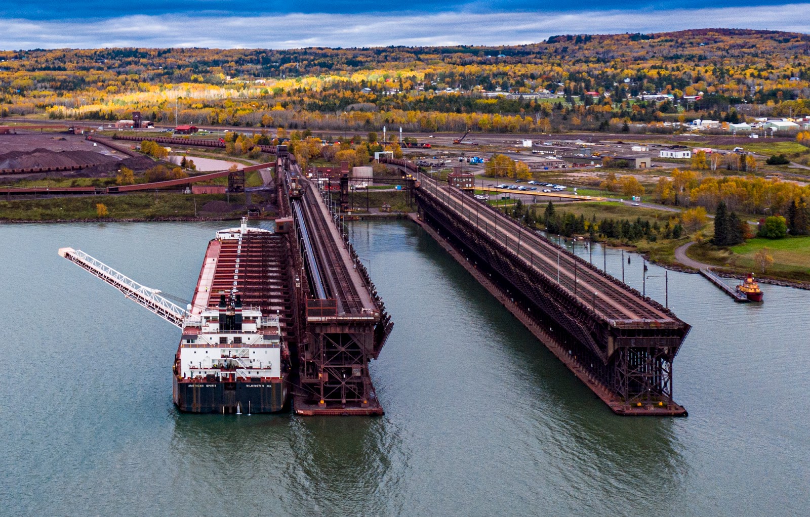 Duluth Harbor Cam American Spirit departed Two Harbors 10/14/2019
