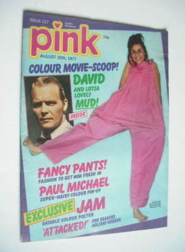 Cover of Pink magazine featuring a poster of The Jam
