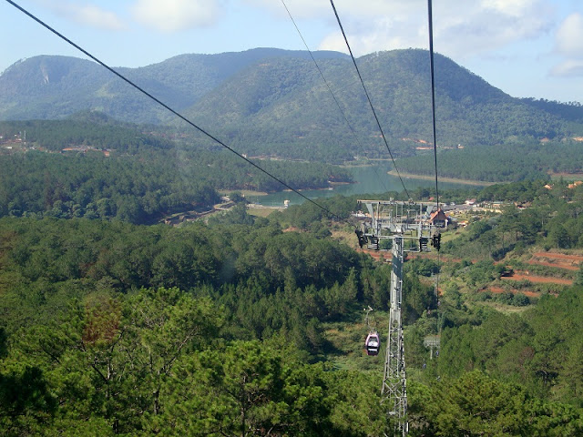 Trying Cable Car at Robin Hill in Da Lat
