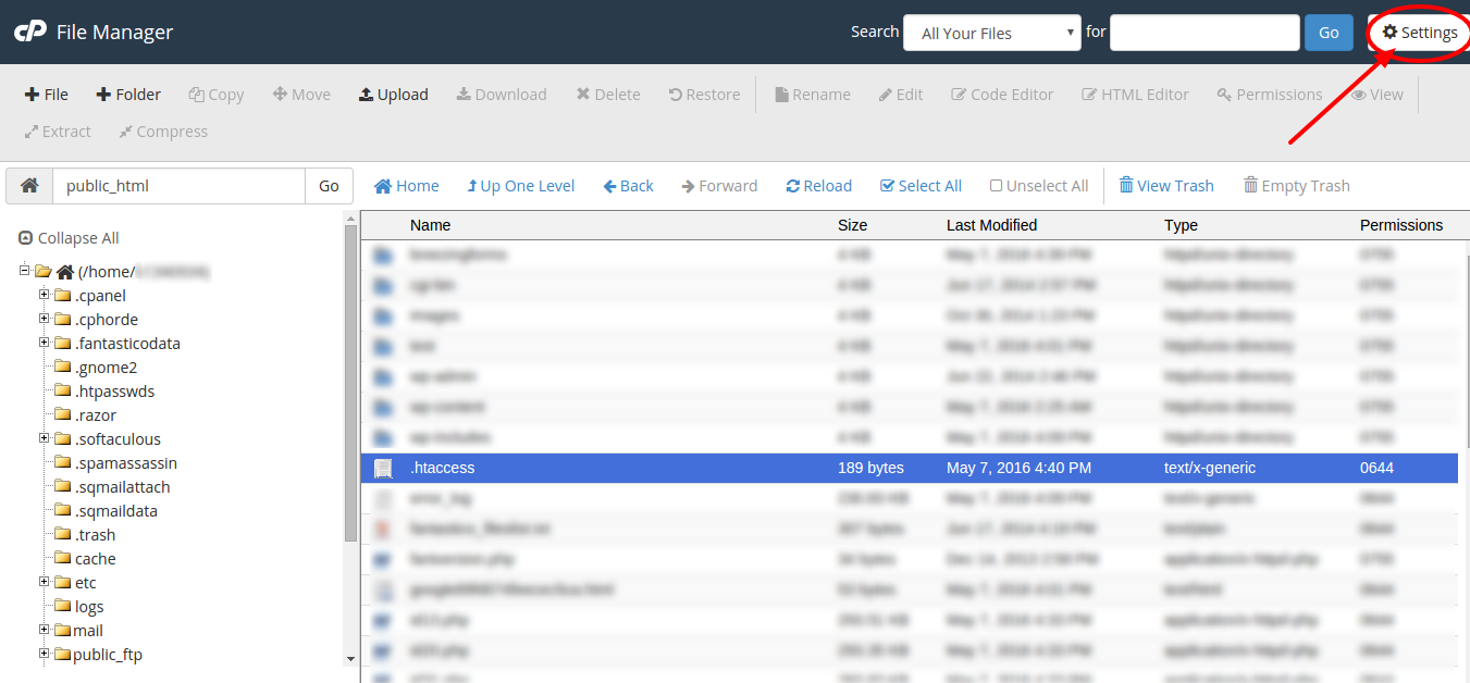 Cara menampilkan Hidden File di File Manager CPANEL V3 UiaCiel's Blog