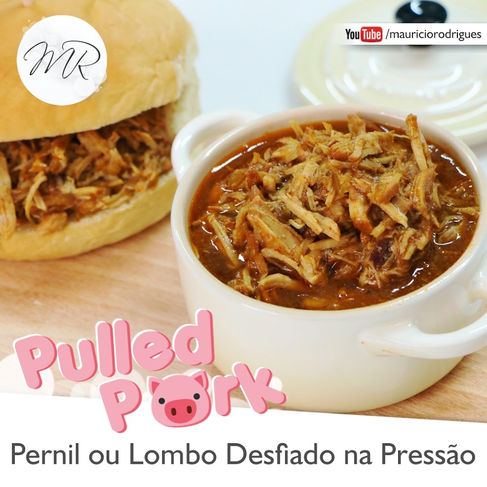 VÍDEO - Pulled Pork  /  Pernil ou Lombo Desfiado na Panela de Pressão Elétrica