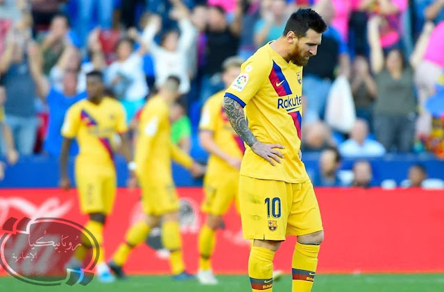 الدوري الإسباني هزيمة برشلونه وتعادل ريال مدريد