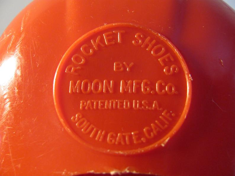 1960s Space Age Toy Rocket Shoes Simulate Walking on the Moon Vintage
