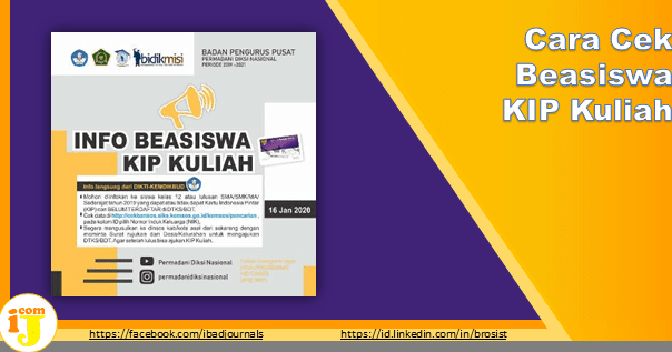 Cara Cek Beasiswa KIP Kuliah | IJ.COM