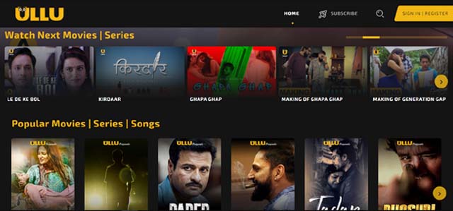 ULLU web series download filmyzilla, filmywap, 9xmovies Available Online