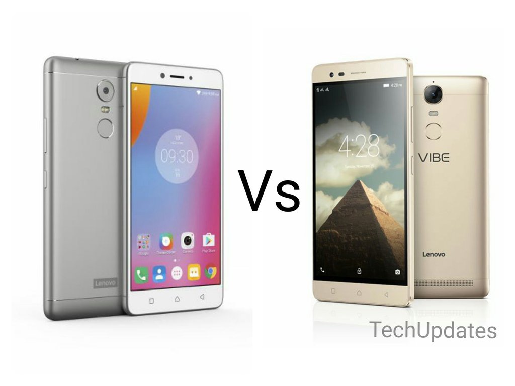 Kết quả hình ảnh cho Lenovo K6 Note vs Lenovo Vibe K5 Note Comparison