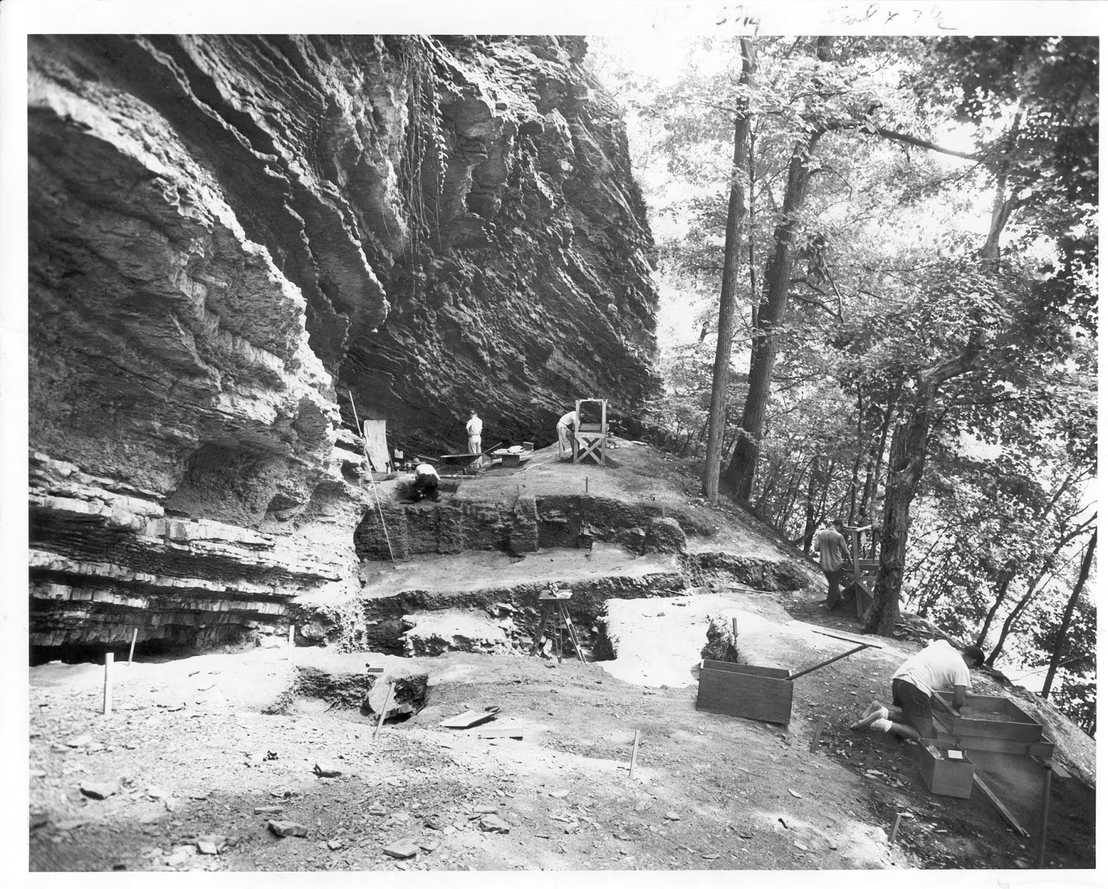 This Week In Pennsylvania Archaeology Excavations at Sheep Rock