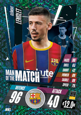 Football Cartophilic Info Exchange Topps Uefa Champions League Match Attax 2020 21 16 Motm1 Motm27 Man Of The Match