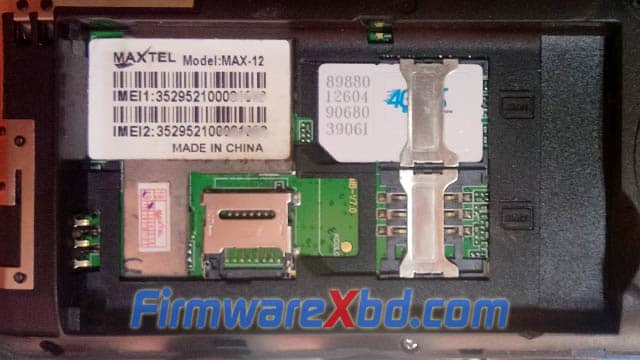 Maxtel Max-12 MT6261 Flash File Download Official 100% Tested