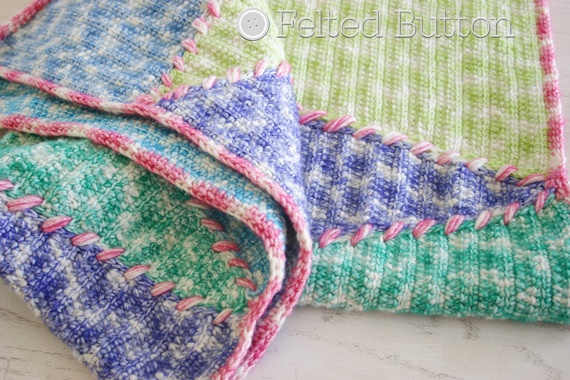 Sally Blanket crochet pattern by Susan Carlson of Felted Button