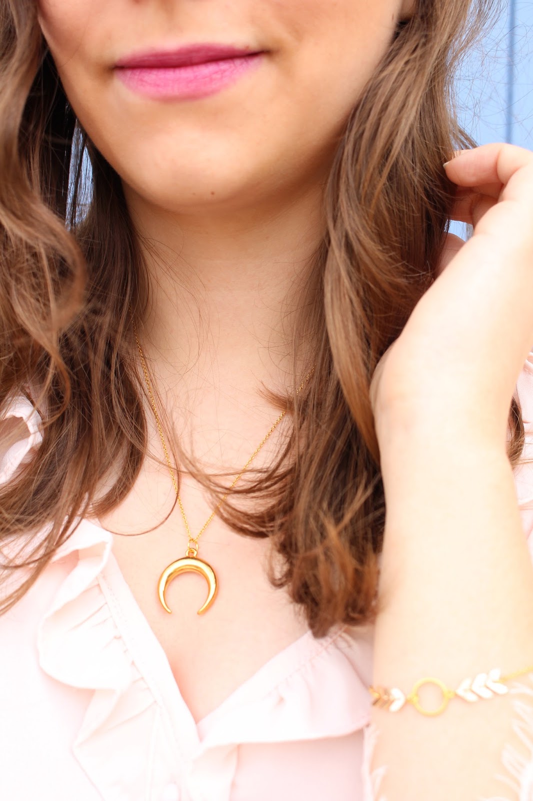 Lana Ma Petite Blouse En Dentelle Rose Pale Aunatur Elle