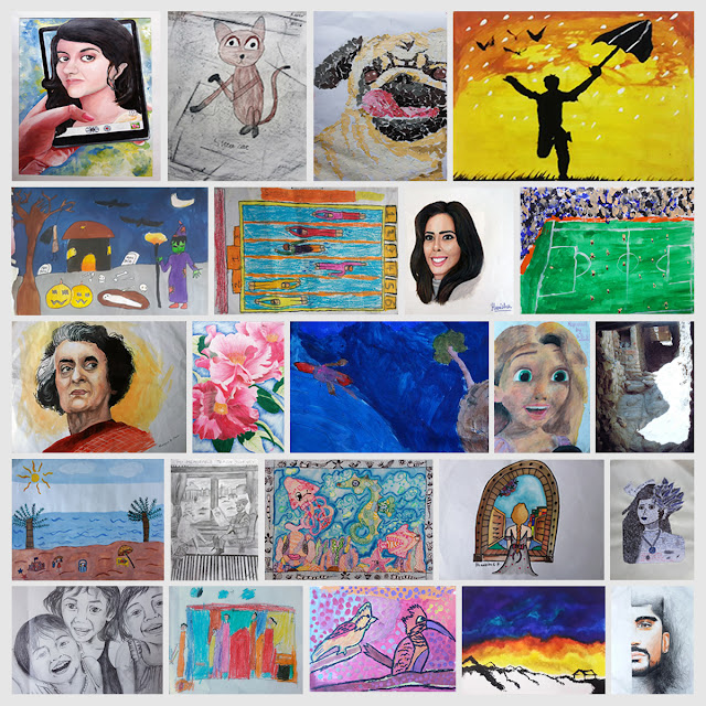 Artworks by medal winners from Khula Aasmaan contest for October to December 2017 (www.indiaart.com) Artworks by medal winners from Khula Aasmaan contest for October to December 2017 (www.indiaart.com)