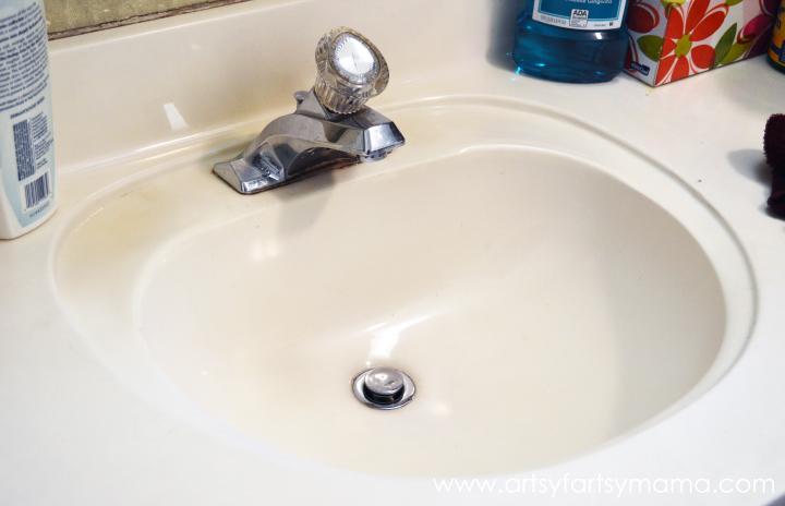 How To Install A Bathroom Faucet Artsy Sy Mama - Install Moen Bathroom Sink Drain