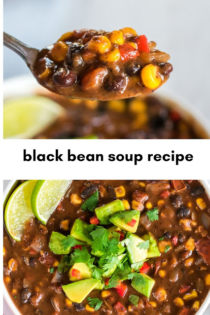 black bean soup recipe - yanny bakes