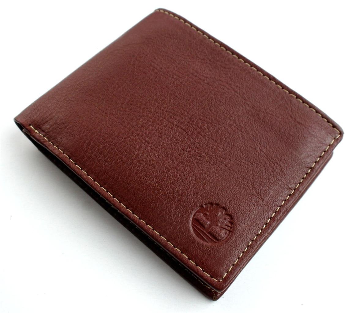 USA Boutique Timberland Genuine Leather Wallet for Men Dark Brown