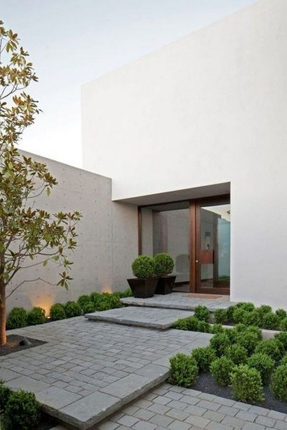 15+ Simple Modern Front Yard Landscaping Ideas Home Woyla