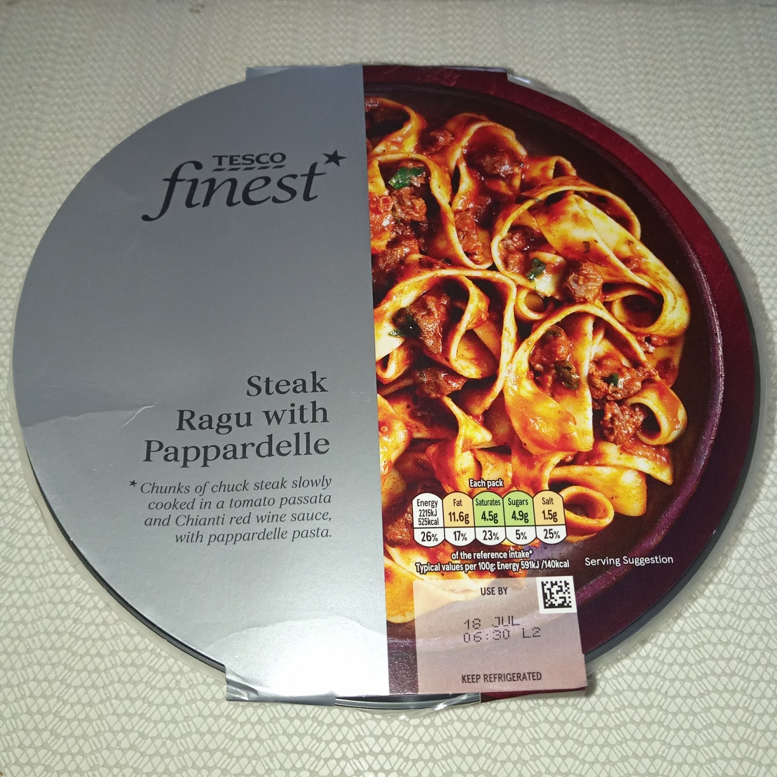 Supersupergirl's Food Reviews [Review] Tesco Finest Steak Ragu Pappardelle