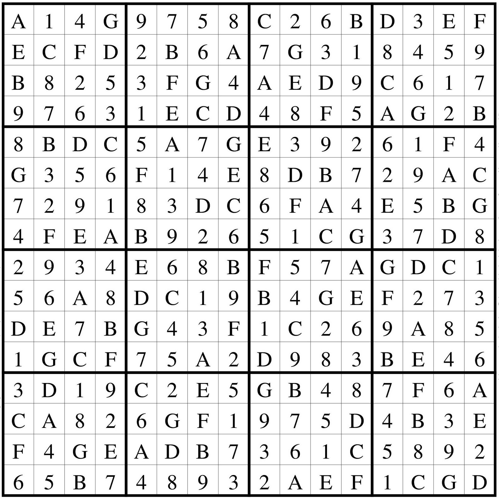 Sudoku Diario: sudokus 16 16