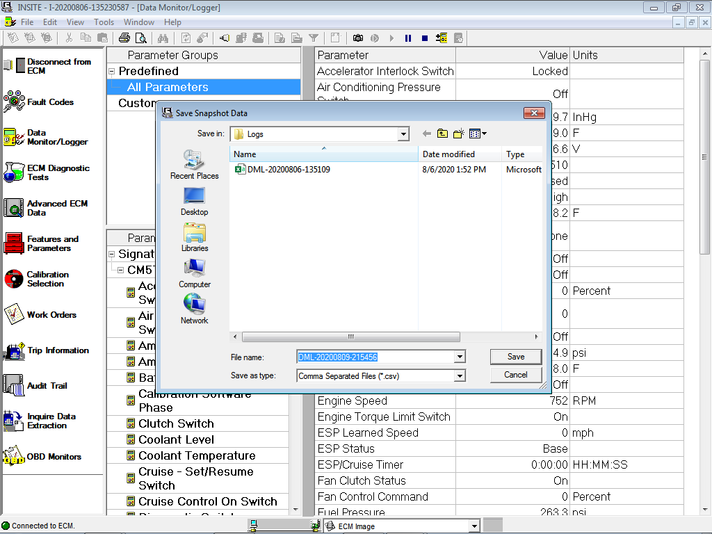 Data Monitor/Logger on Cummins INSITE Software (CUMMINS Engines) Blog.Teknisi