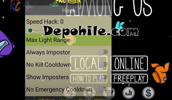 Among Us Yeni Menu FKC Impostor Hilesi Apk İndir Rootsuz