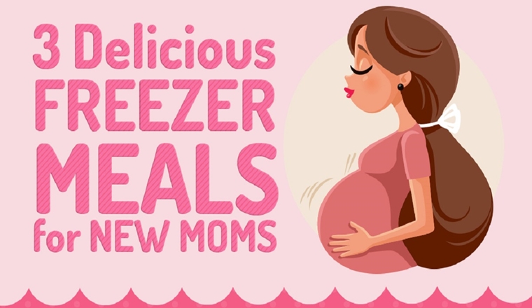 13 Healthy Freezer Meals For New Moms #infographic